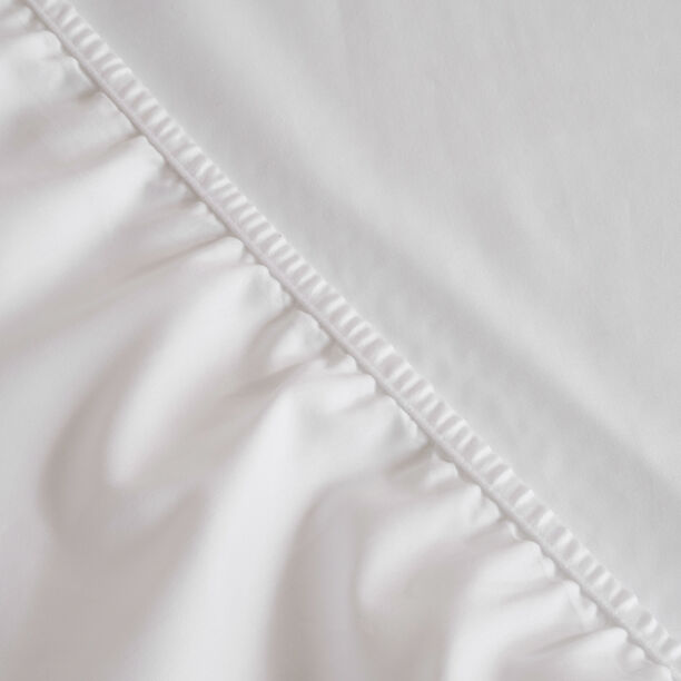Kate 300 thread count cotton bed sheet, twin size 120*200cm white image number 1