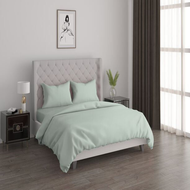 طقم غطاء لحاف قطن 3 قطع من كوتاج   260*200سم أخضر فاتح image number 0