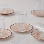 دلتي 12 قطعة طقم استكانات شاي زجاجية image number 1