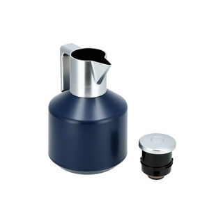 Oumq Plastic and Steel Vacuum Flask 1L Blue