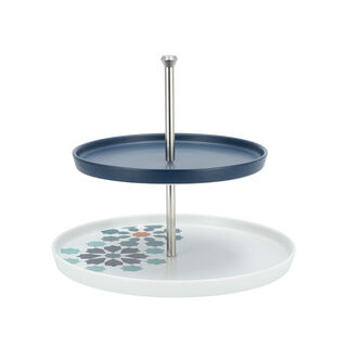 Oumq Stainless Steel 2 Tier Serving Stand