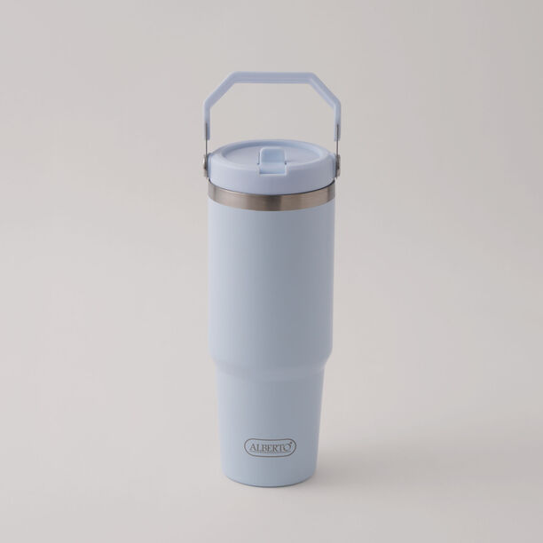 Alberto stainless steel double wall travel bottle, blue 900ml image number 1