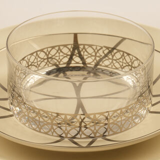 La Mesa Porcelain 18Pcs Dinner Set Kairouan Collection, Silver