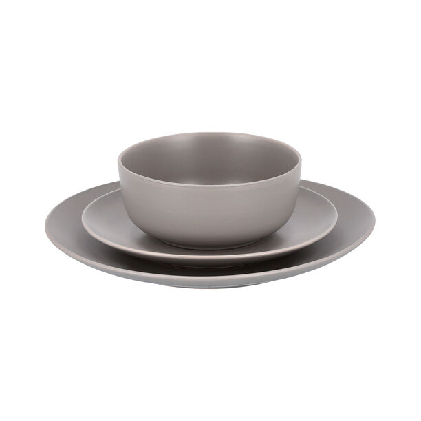 La Mesa grey stoneware 18 pc Dinner set image number 1