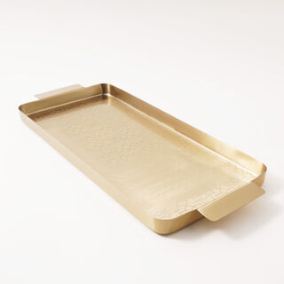 Dallaty steel serving tray 57*25*3cm, gold