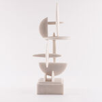 Homez resin jazz decorative sculpture 26.5*20*59.5cm, white image number 2