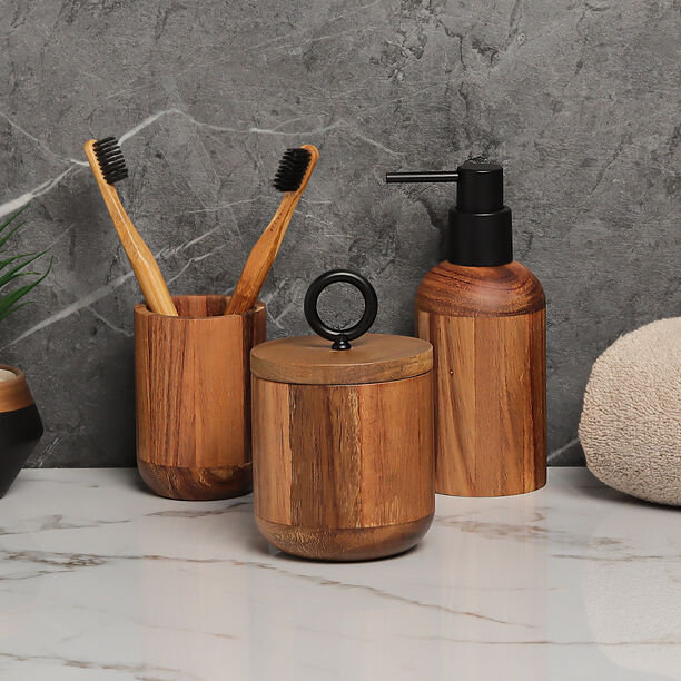 Homez wood 3 pcs bath set image number 4