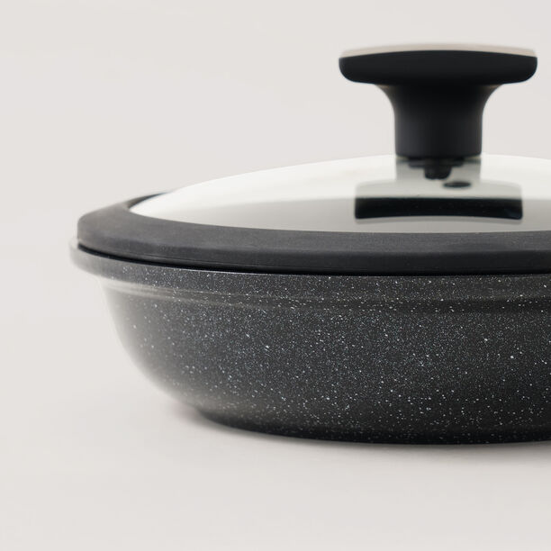 ألبرتو مقلاة ألومنيوم مع غطاء 1.5 لتر، أسود image number 5