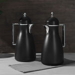 طقم دلات بلاستك اسود فضي سعة 1 لتر  تصميم كوفه من دلتي  image number 4
