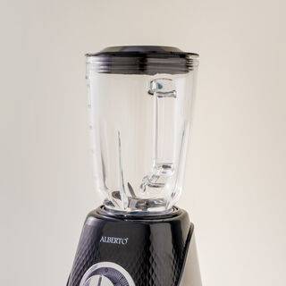Alberto steel stand blender 400w, with 1.5L glass jug in black