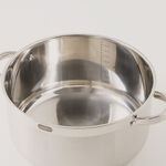 Alberto stainless steel 11pcs cookware set silver body gold handles image number 6