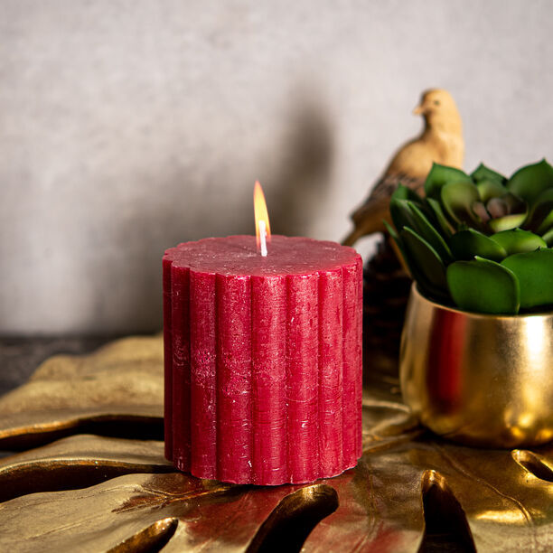 Pillar Candle Rustic, Ridge Aqua Breezy Beach  image number 3