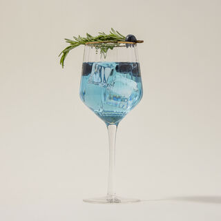 Set Of 4 Clear Ribbed Juice Glass With Gold Rim