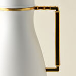 Dallaty 2 Pieces Plastic Vacuum Flask Koufa White & Gold 1L image number 5
