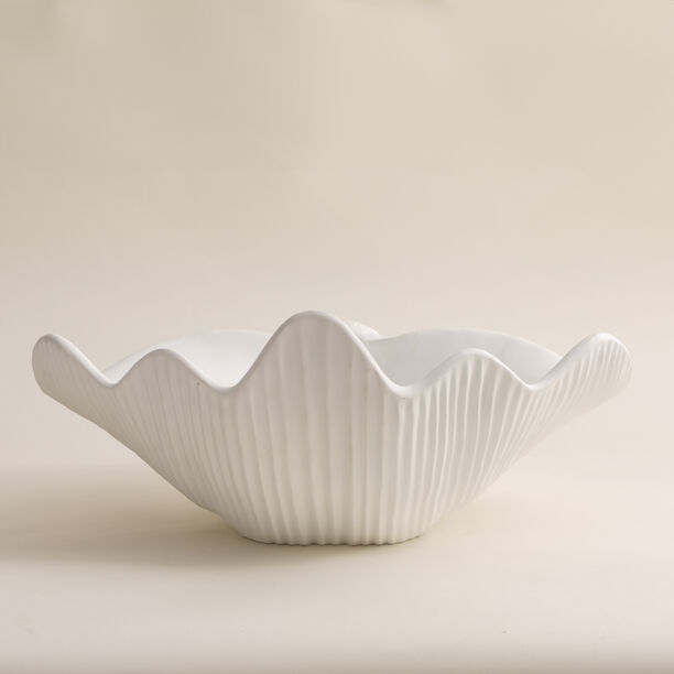 Homez off white resin decorative shell 41.5*34.4*17.6 cm image number 1