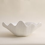 Homez off white resin decorative shell 41.5*34.4*17.6 cm image number 1