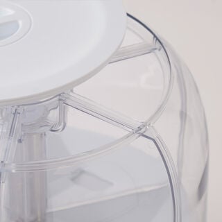 Alberto plastic multi grain dispenser with a rotating lid, white 7kg