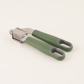 Alberto Stainless Steel Garlic Press, Green