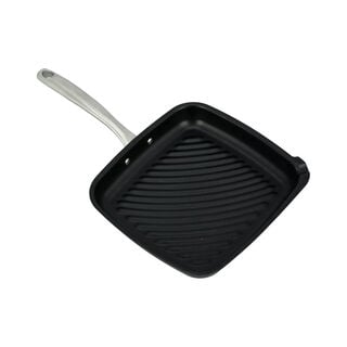 Non Stick Grill Pan With Steel Handle Square Shape Black