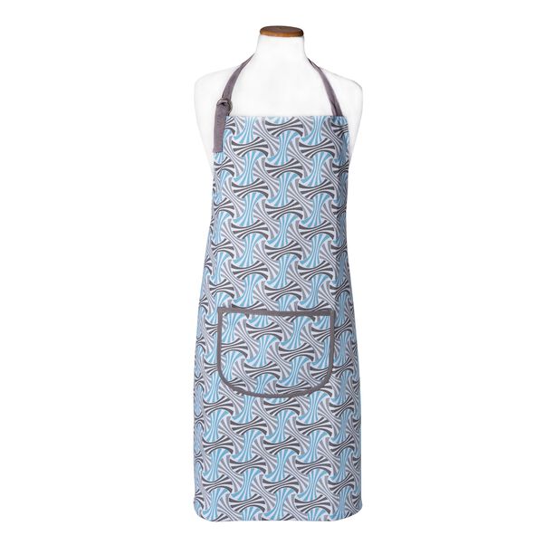 Kitchen Apron W/ Pocket Cyan Design image number 0