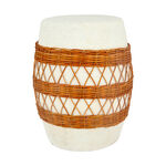 Ceramic Stool With Ratan Design image number 0