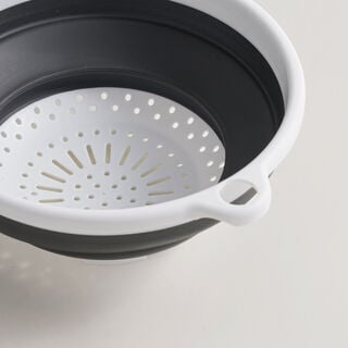 Alberto collapsible colander with handle, grey 33*20*8cm