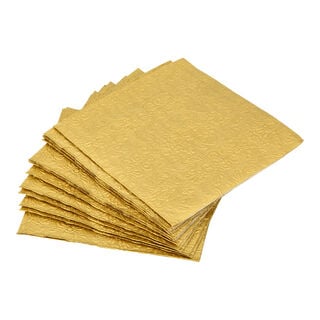 Elegance Serving Napkins Paper Square Gold