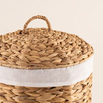 Homez Water Hyacinth Basket With Lid image number 3