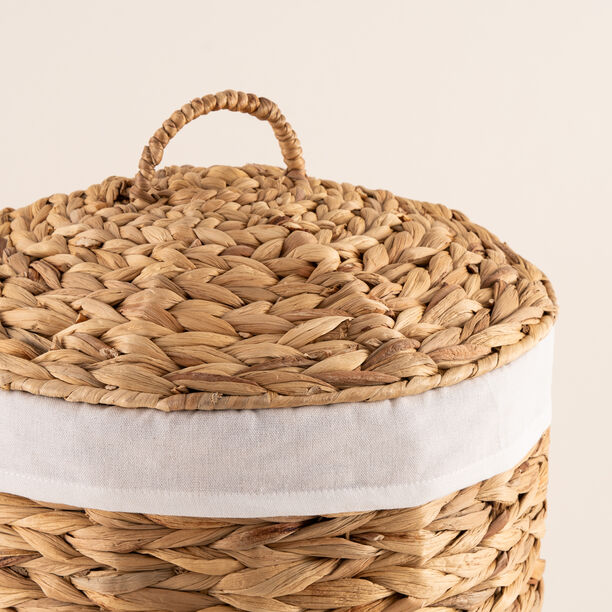 Homez Water Hyacinth Basket With Lid image number 3