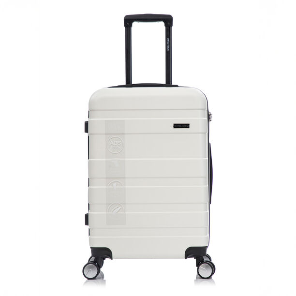 Travel Vision Abs Wheeled Suitcase, White, 24 Inch, 44*25.5*66.5 Cm image number 1