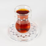 دلتي طقم بيالات شاي أكريليك مع صحون 12 قطعة image number 1