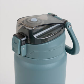 Alberto sainless steel 900ml water bottle with straw green