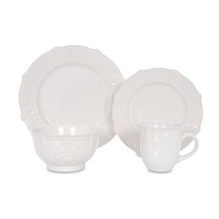 La Mesa Dinner Set 16 Pieces White 