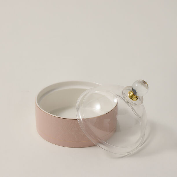 Porcelain Date Bowl 1Pc Thumanya Pink image number 1