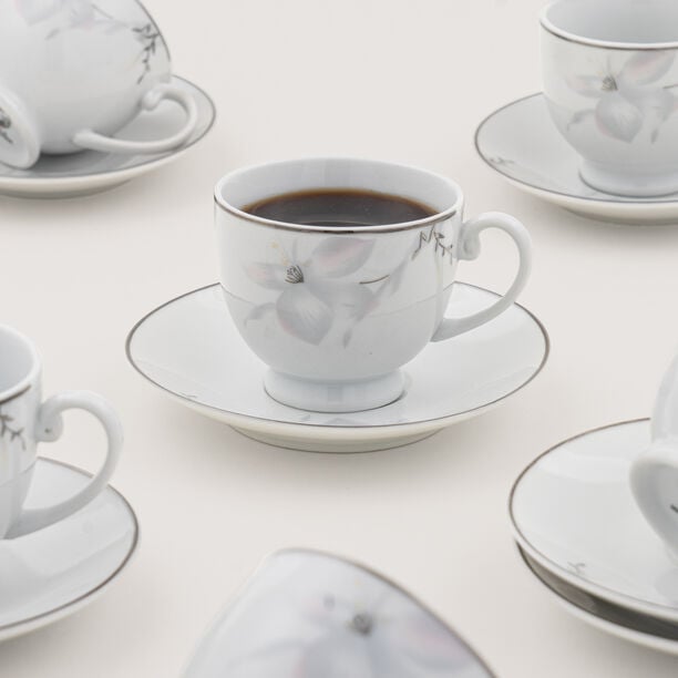 بنتولا طقم أكواب شاي إنجليزي خزف صيني 12 قطعة image number 0