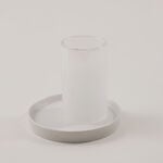Dallaty 12pcs tea cup set with porcelain saucers, white image number 1