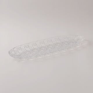 La Mesa medium glass serving platter 50.5*15.7*3.5 cm