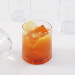 La Mesa 4 Pcs Tumbler Glass Set, Clear With Cutting Line 8*8*8.5 Cm image number 0