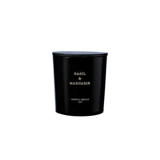 3 wick basil & mandarín scented jar candle 600 g image number 0