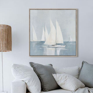 هومز لوحة حائط كانفس بإطار خشب 100*100*4سم