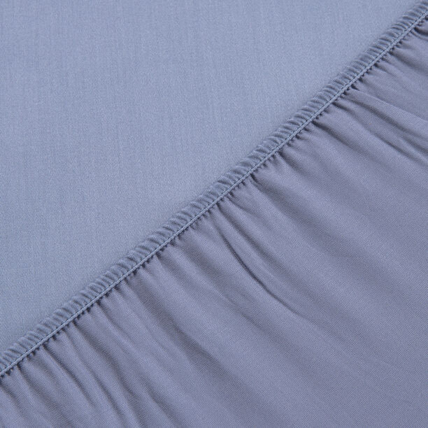بوتيك بلانش شرشف سرير مطاطي قطن 100% ساتان 300 خيط أزرق فاتح 160*200 سم image number 1