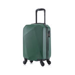 4 Piece Dark Green Abs Travel Bag Set Diamond image number 8