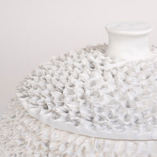 Homez off white resin decorative box 26*26*25 cm