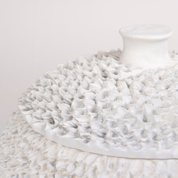 Homez off white resin decorative box 26*26*25 cm image number 3