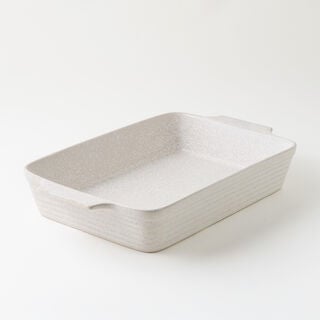  La Mesa oven to table wavy rectangular dish 43*26*7.5cm, beige