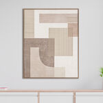 Homez color block canvas art in a wooden frame 60* 80*4.5cm image number 0