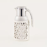 دلتي دلة ستانلس ستيل بلمسة جلد، بيج فاتح 1.3 لتر image number 0