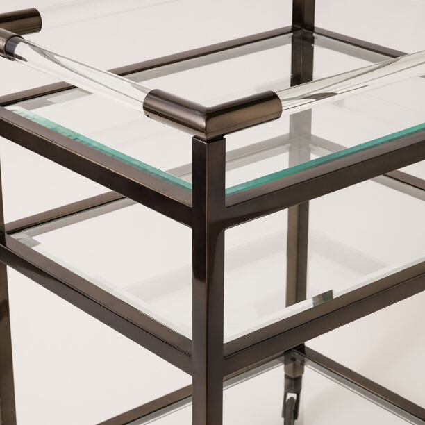 Homez 3 tier serving trolley in black 60*48*78cm image number 1