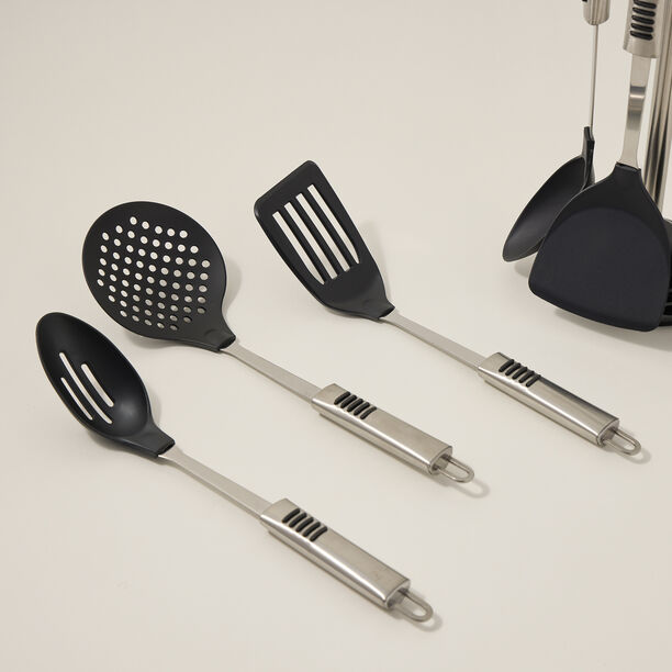 Alberto 6 piece stainless steel cooking utensil set image number 3