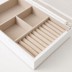 هومز صندوق مجوهرات 30*12*7سم، أبيض image number 3